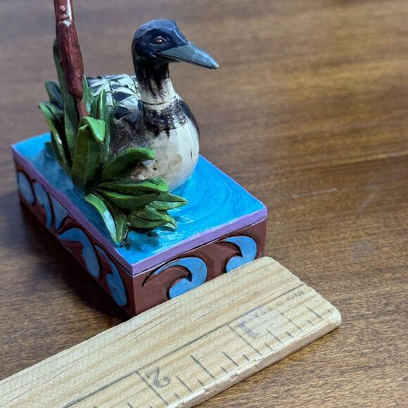 Jim Shore Heartwood Creek Mini Loon Figurine Enesco 2014 4047068 - Picture 9 of 10